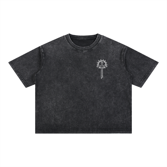 Jesus & Thorns Mineral Wash Boxy Tee