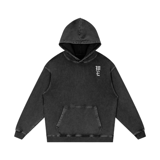 Woven Elite Rose Oversize Hoodie - Acid Wash