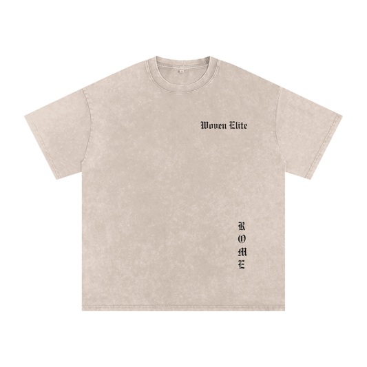 Woven Elite Rome Oversize T-Shirt - Acid Wash
