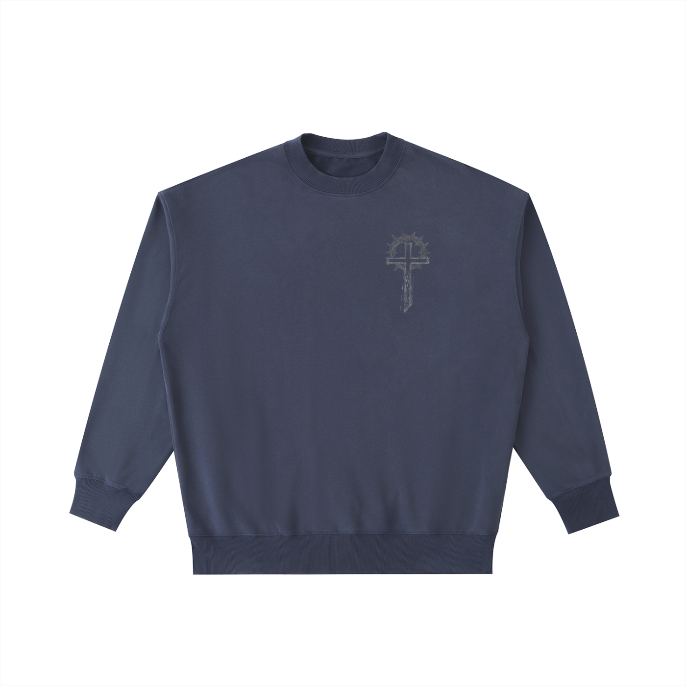 Classic Cross Vintage Wash Heavyweight Crewneck