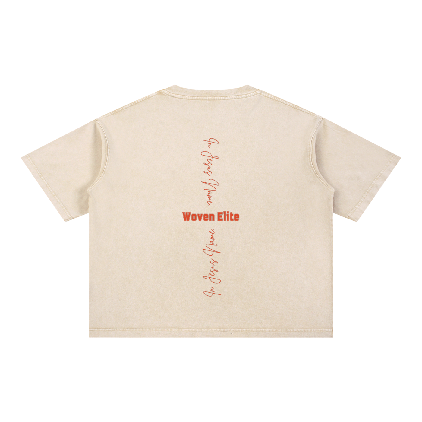 Red In Jesus Name Mineral Wash Boxy Tee