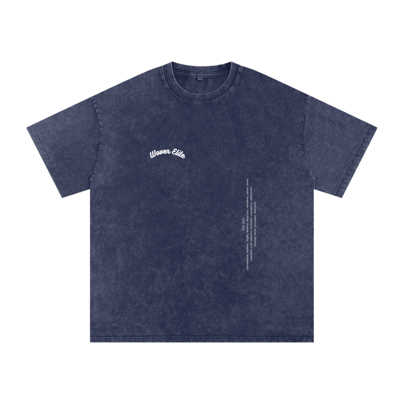 Woven Elite Rose Bouquet Oversize T-Shirt - Acid Wash