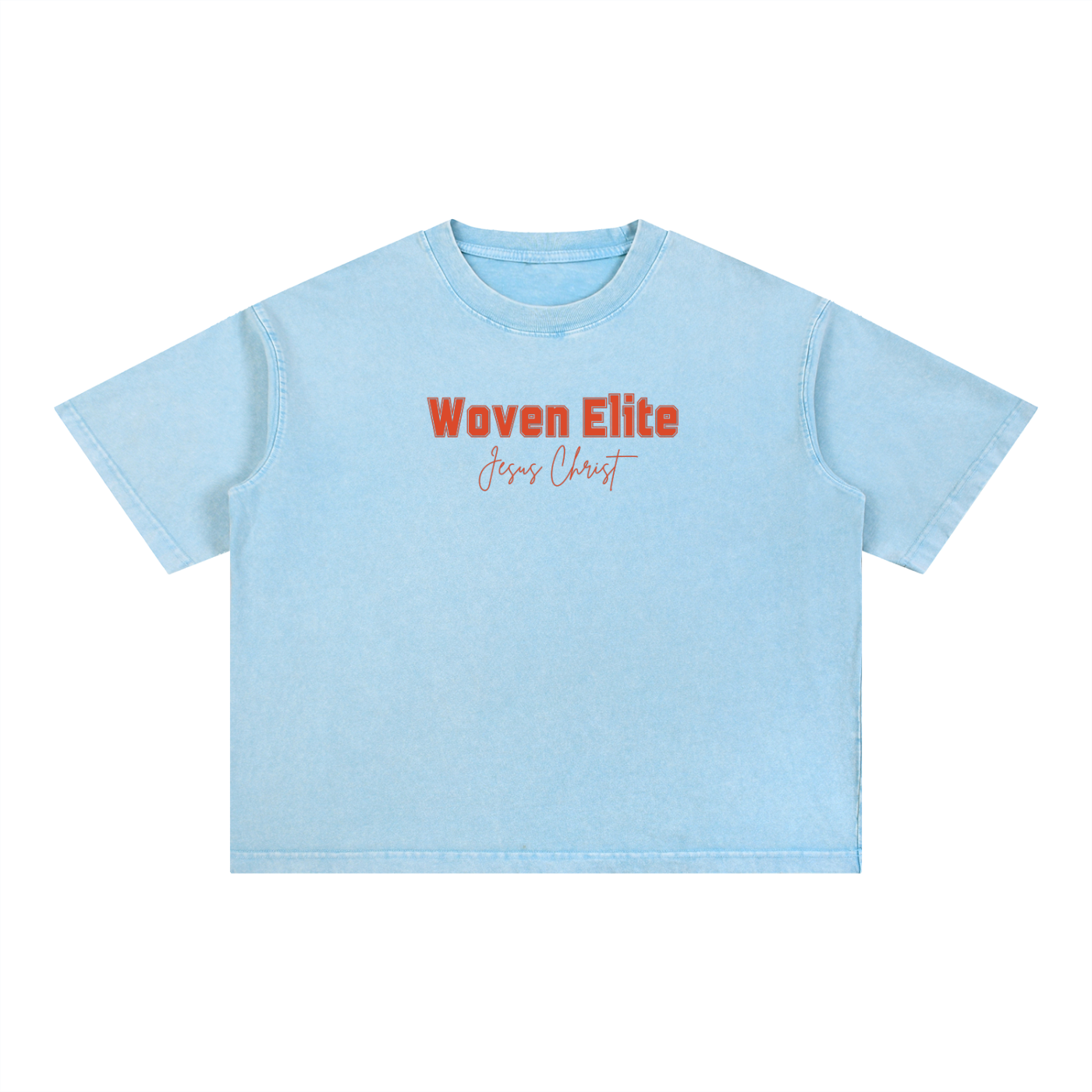 Red In Jesus Name Mineral Wash Boxy Tee