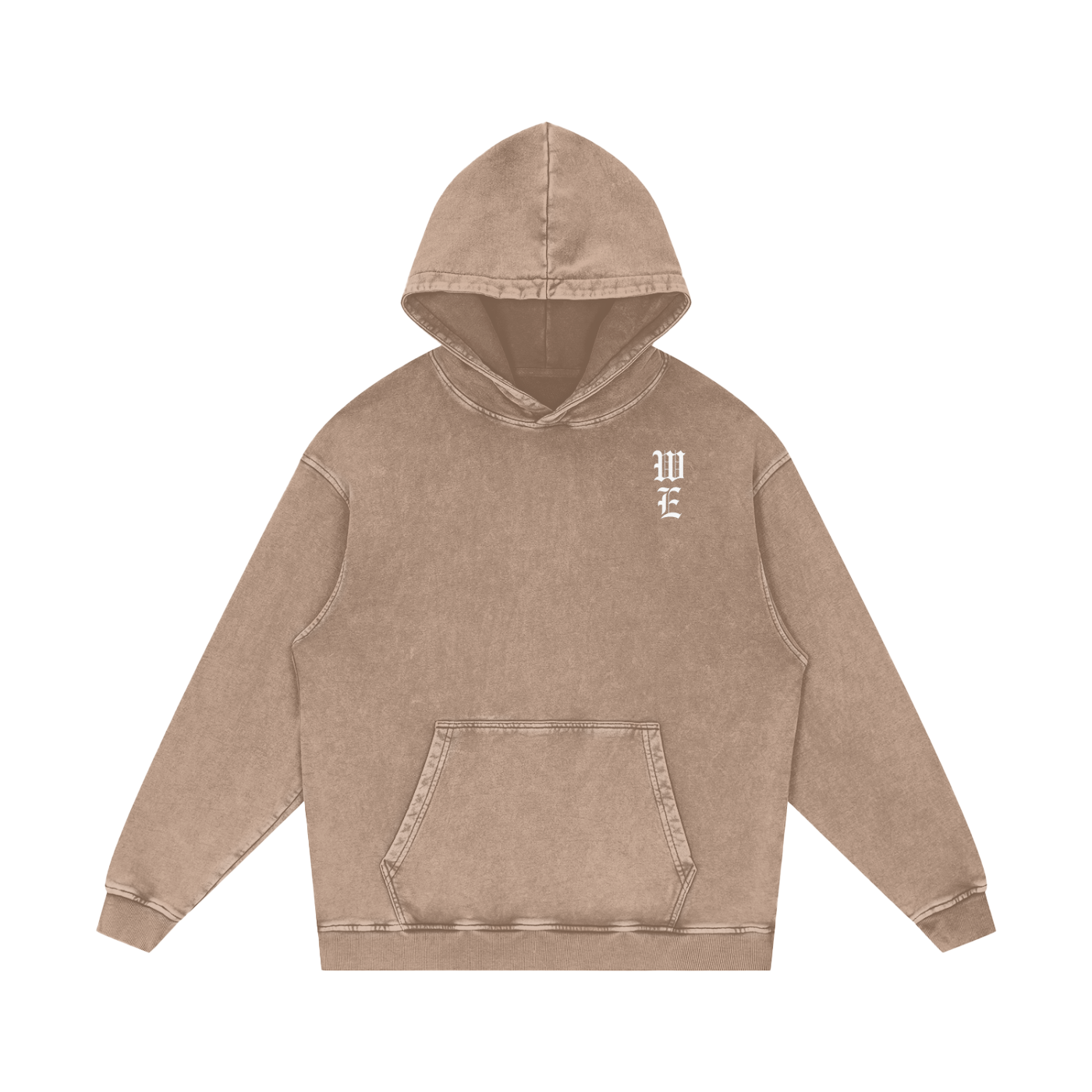 Woven Elite Rose Oversize Hoodie - Acid Wash