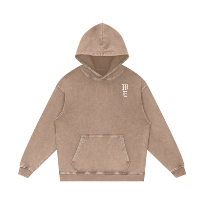 Woven Elite Rose Oversize Hoodie - Acid Wash