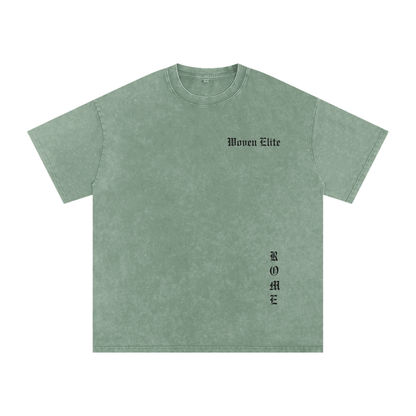 Woven Elite Rome Oversize T-Shirt - Acid Wash