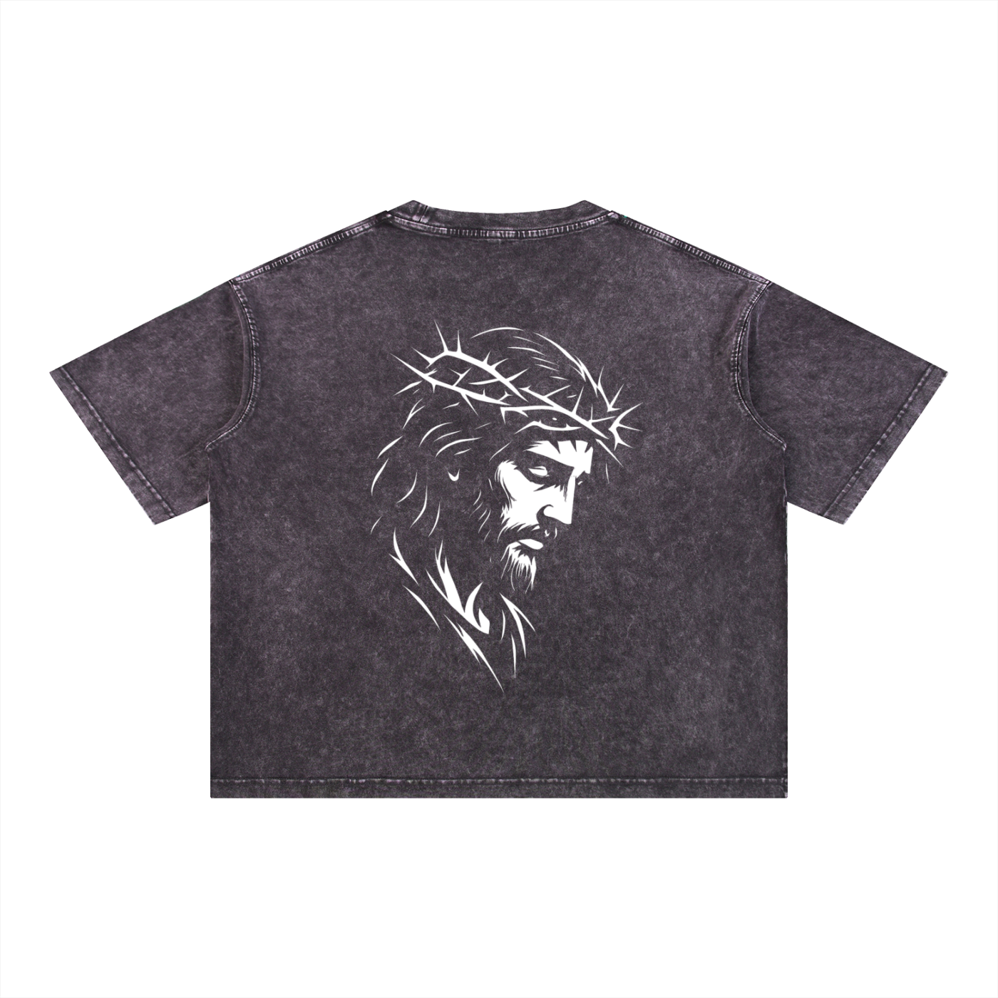 Jesus & Thorns Mineral Wash Boxy Tee