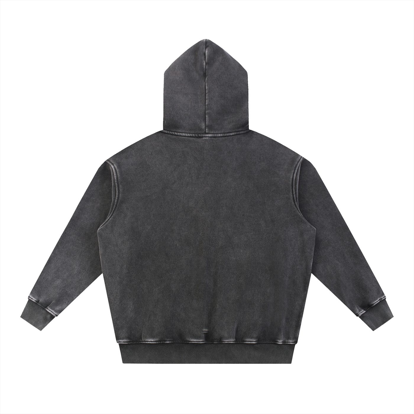 Classic Cross Acid Wash Fleece Oversize Hoodie