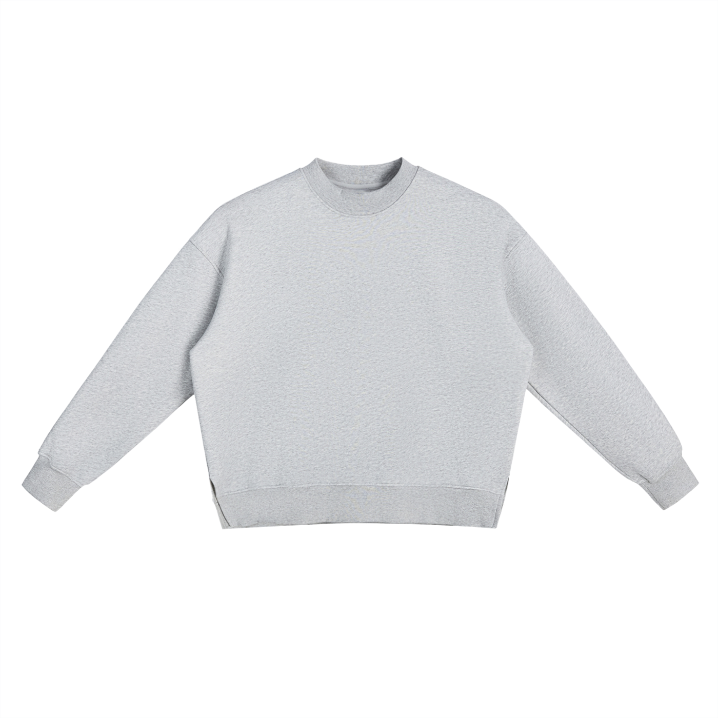 Fleece Side Slit Crewneck