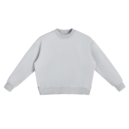 Fleece Side Slit Crewneck