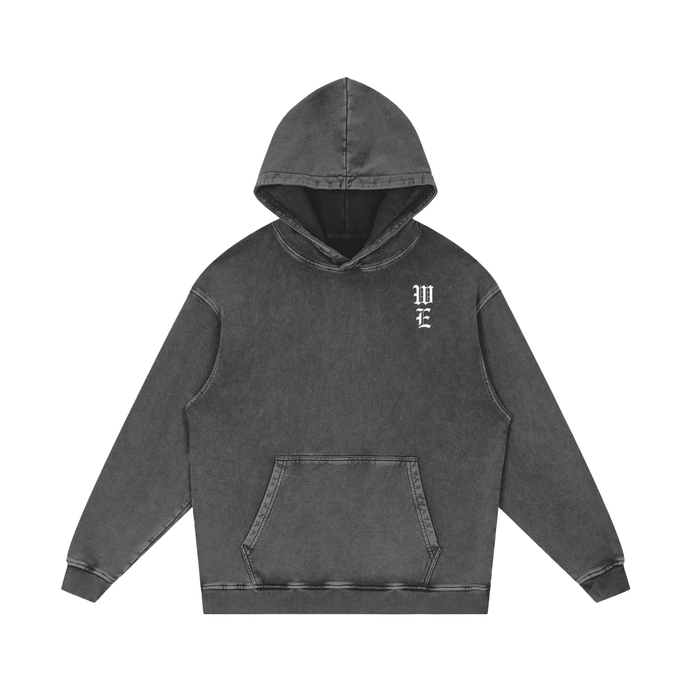 Woven Elite Rose Oversize Hoodie - Acid Wash