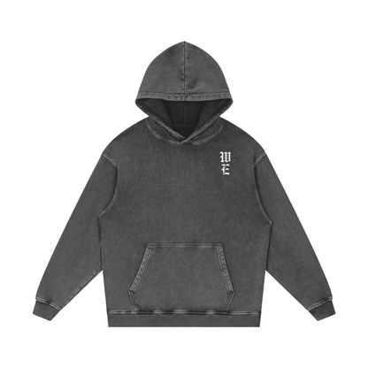 Woven Elite Rose Oversize Hoodie - Acid Wash