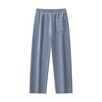 Classic Cross Frayed Enzyme Washed Fleece Sweatpants