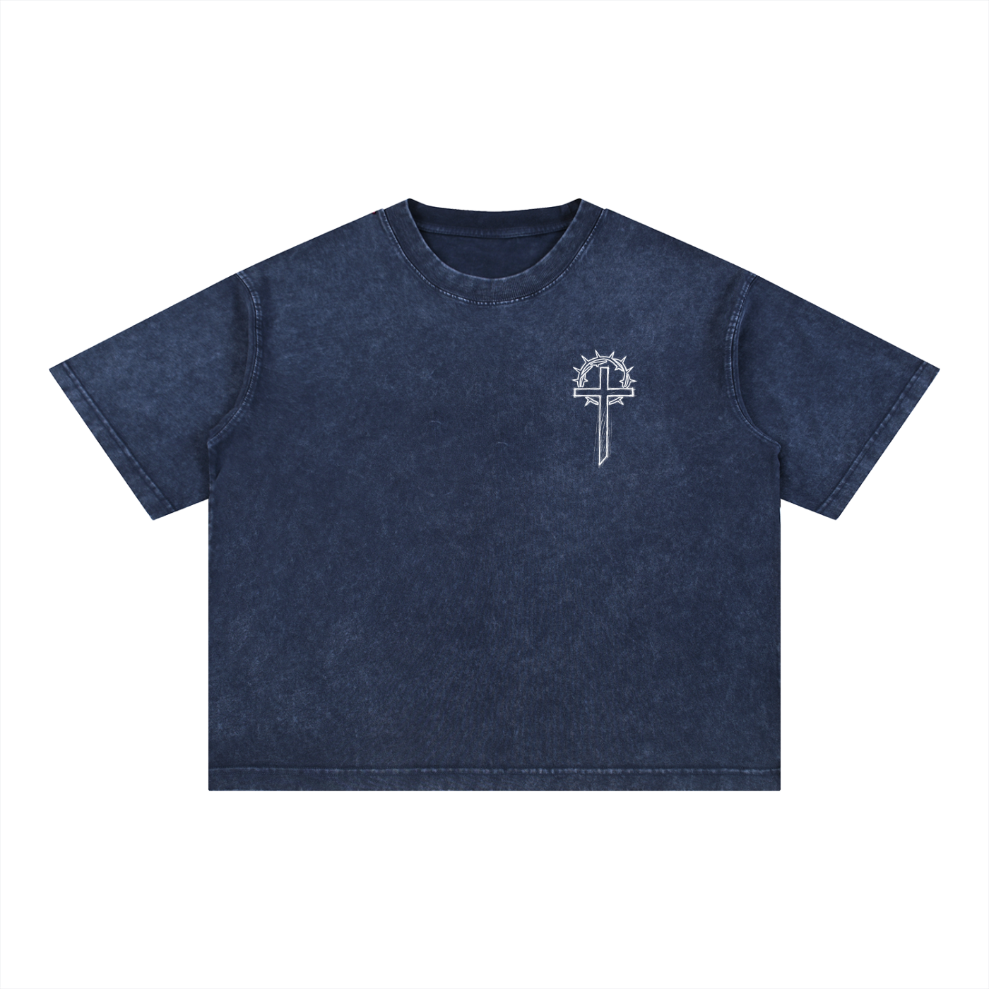Jesus & Thorns Mineral Wash Boxy Tee
