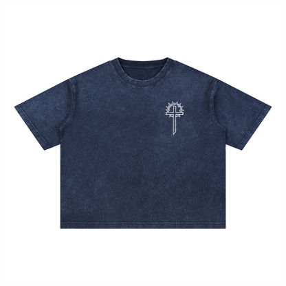 Jesus & Thorns Mineral Wash Boxy Tee