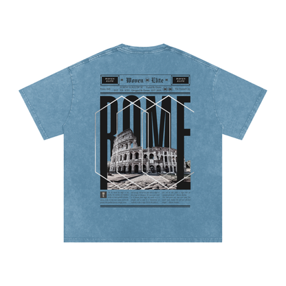 Woven Elite Rome Oversize T-Shirt - Acid Wash