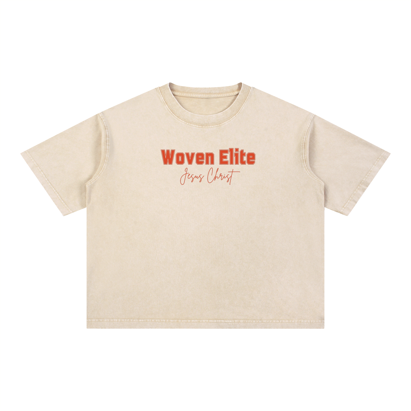 Red In Jesus Name Mineral Wash Boxy Tee