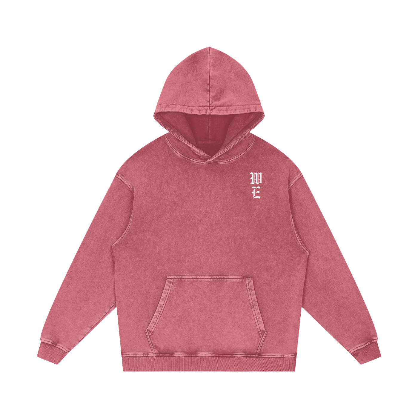 Woven Elite Rose Oversize Hoodie - Acid Wash