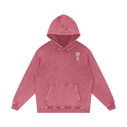 Woven Elite Rose Oversize Hoodie - Acid Wash