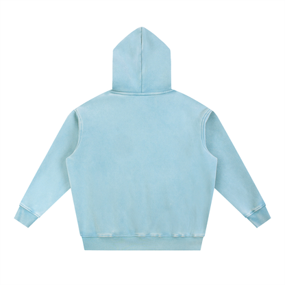 Classic Cross Acid Wash Fleece Oversize Hoodie