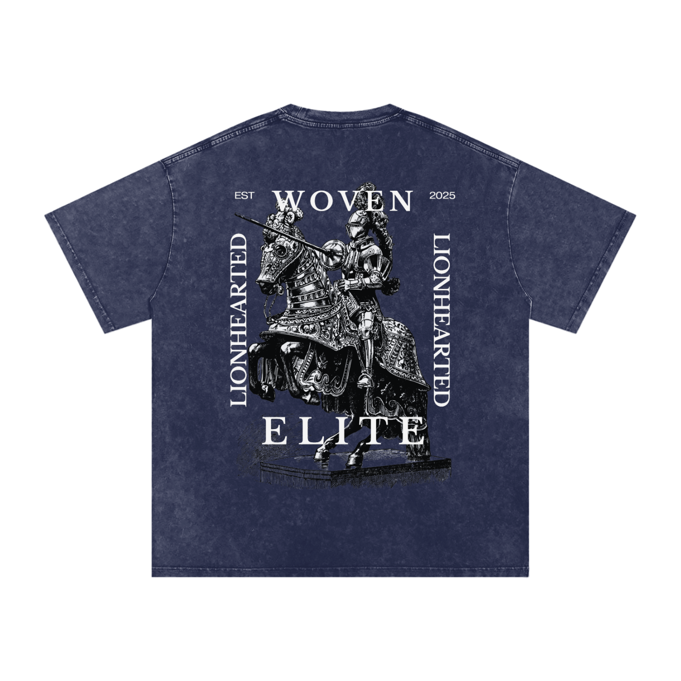 Woven Elite Lionhearted Oversize T-Shirt - Acid Wash