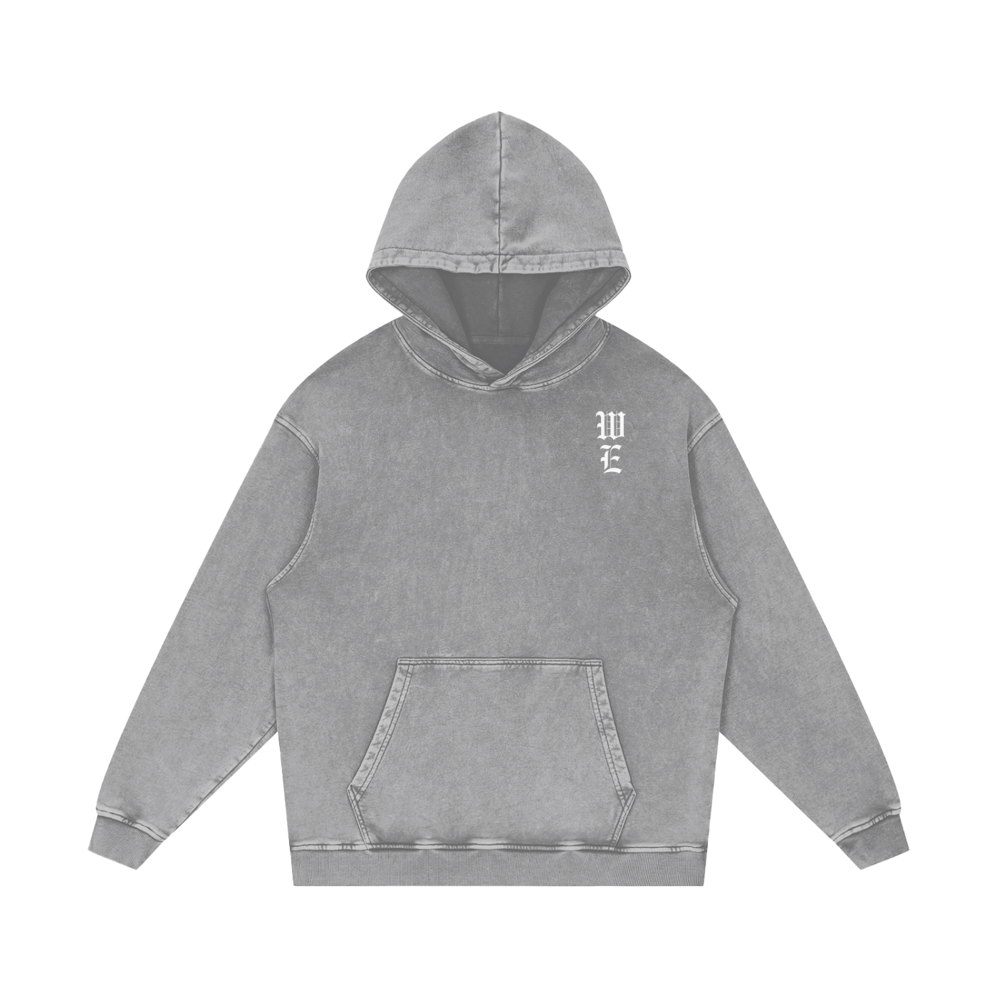 Woven Elite Rose Oversize Hoodie - Acid Wash