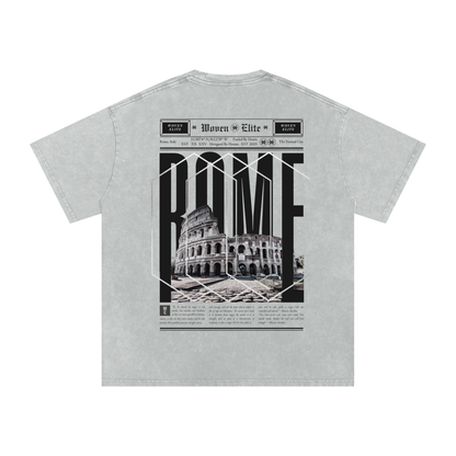 Woven Elite Rome Oversize T-Shirt - Acid Wash
