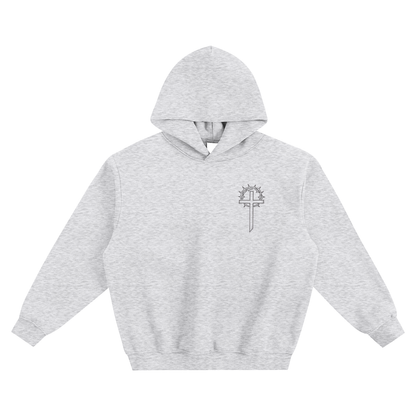 Classic Cross Fleeced Boxy Hoodie