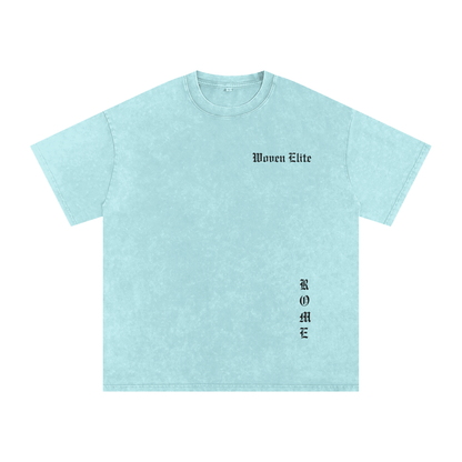 Woven Elite Rome Oversize T-Shirt - Acid Wash