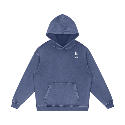 Woven Elite Rose Oversize Hoodie - Acid Wash