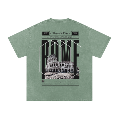 Woven Elite Rome Oversize T-Shirt - Acid Wash