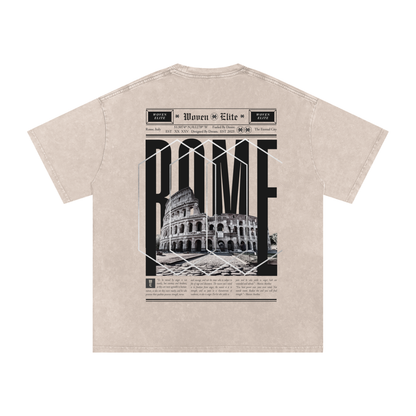 Woven Elite Rome Oversize T-Shirt - Acid Wash