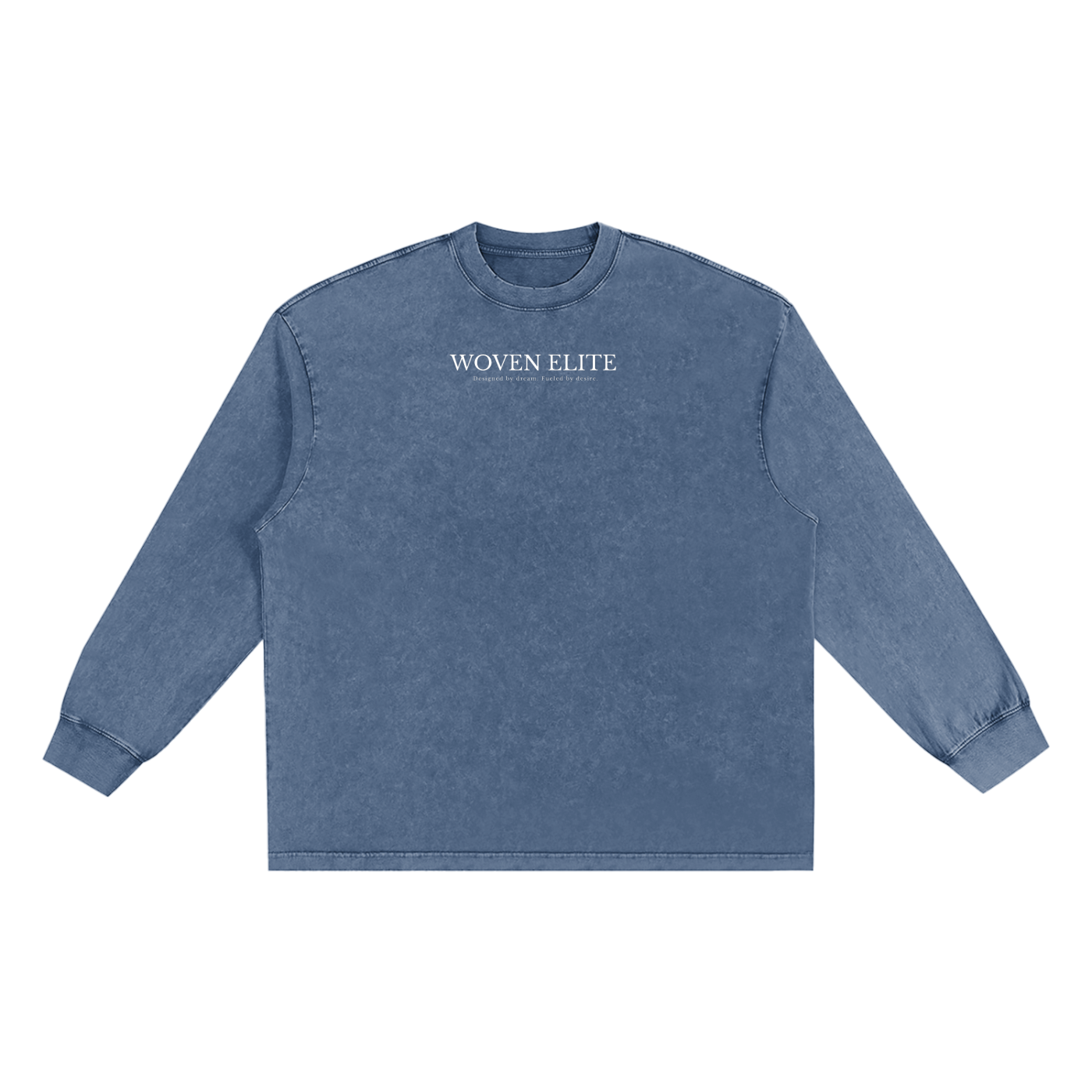 Woven Elite Rose Oversize Long Sleeve T-shirt - Snow Washed