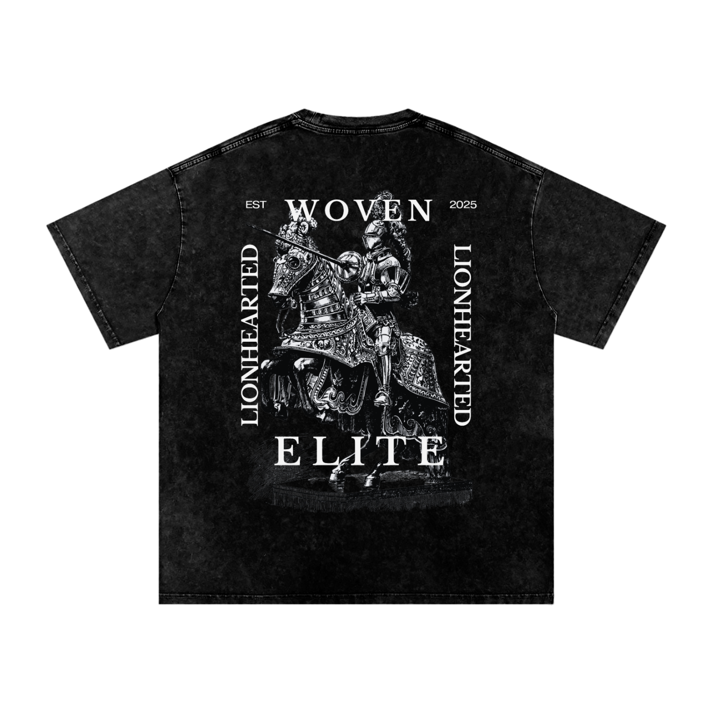 Woven Elite Lionhearted Oversize T-Shirt - Acid Wash