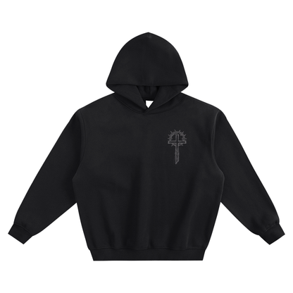 Classic Cross Fleeced Boxy Hoodie
