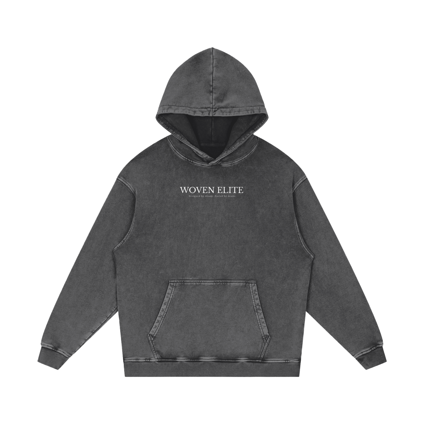 Woven Elite Oversize Hoodie - Acid Wash