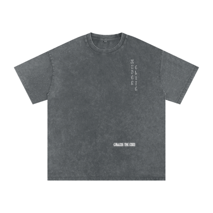 Woven Elite Angel Oversize T-Shirt - Acid Wash