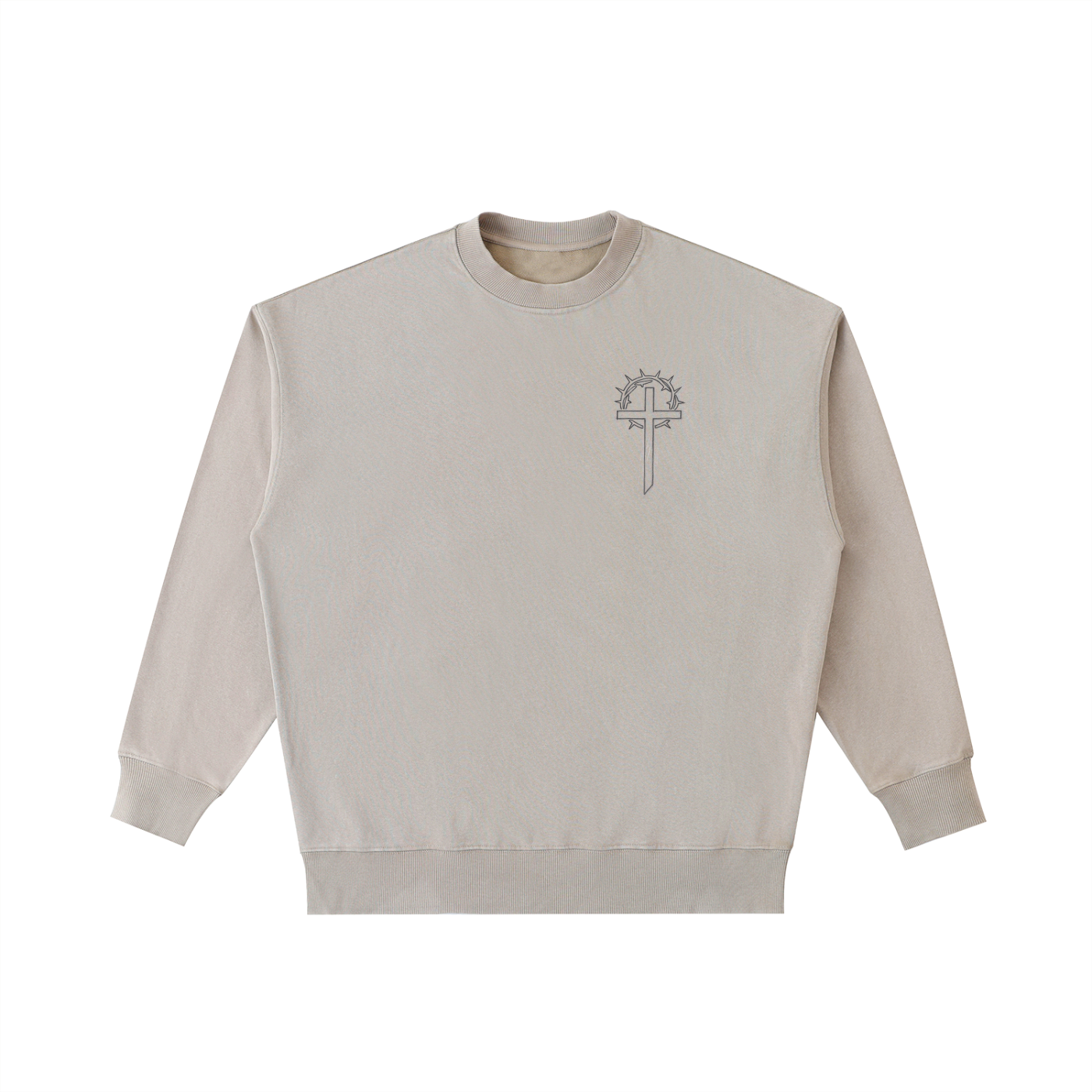 Classic Cross Vintage Wash Heavyweight Crewneck