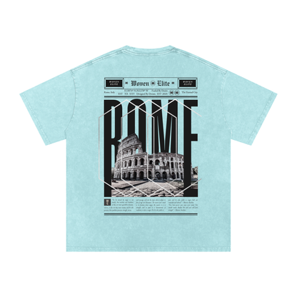 Woven Elite Rome Oversize T-Shirt - Acid Wash