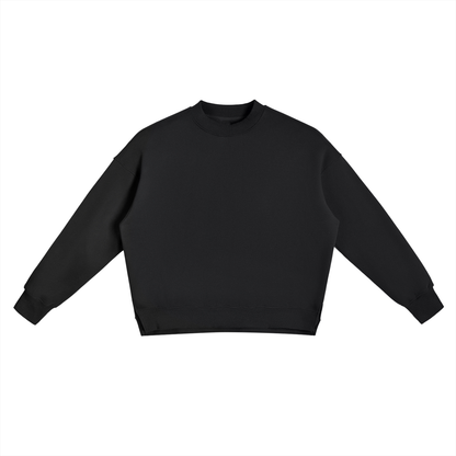 Fleece Side Slit Crewneck
