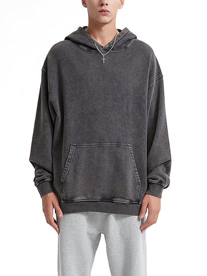Woven Elite Oversize Hoodie - Acid Wash