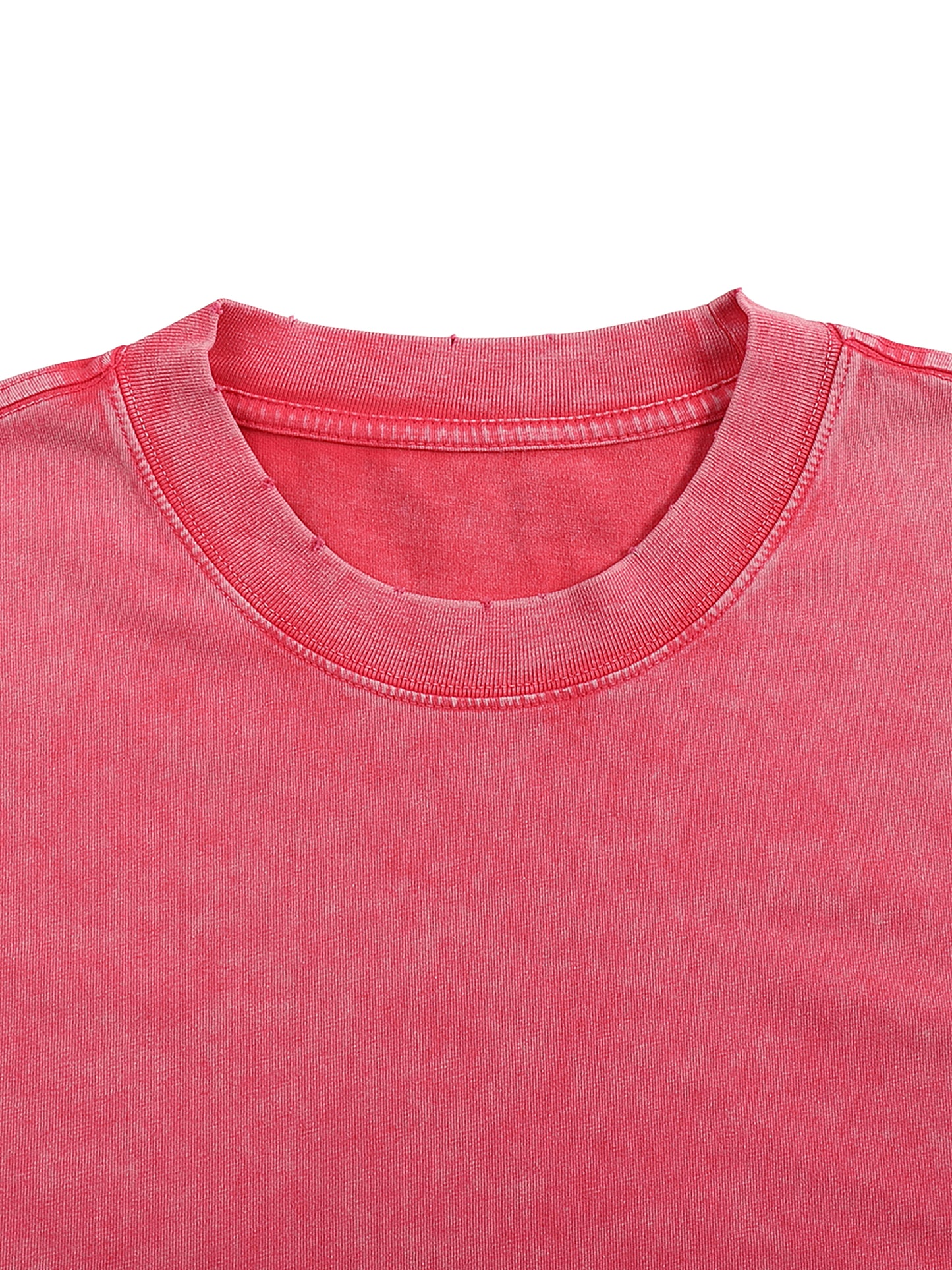 Woven Elite Rose Oversize Long Sleeve T-shirt - Snow Washed