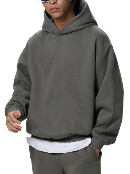 Classic Cross Fleeced Boxy Hoodie