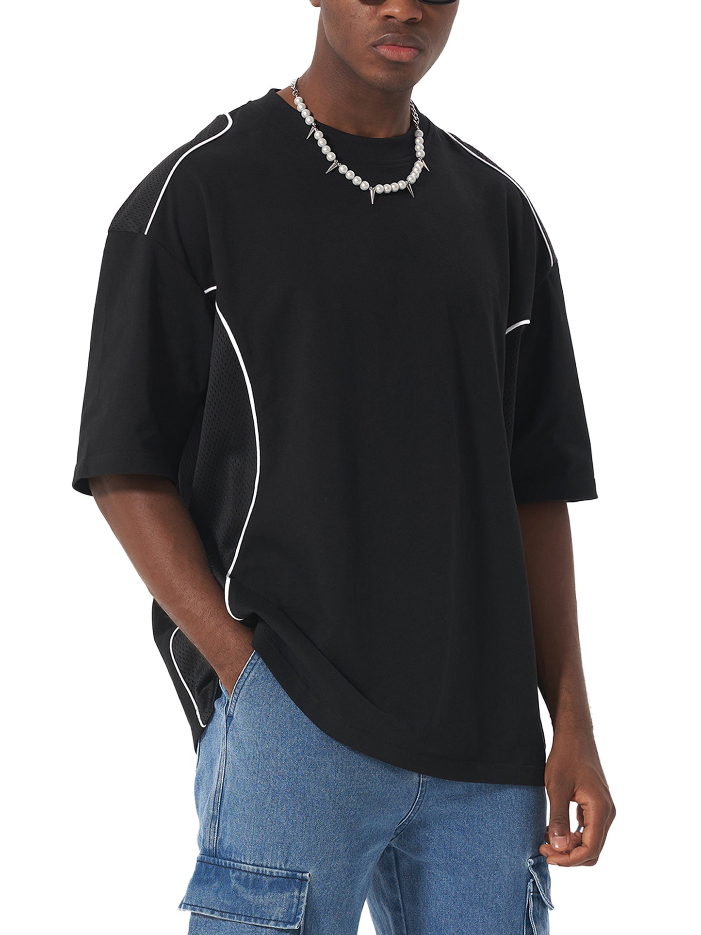 Contrast Stitched T-Shirt