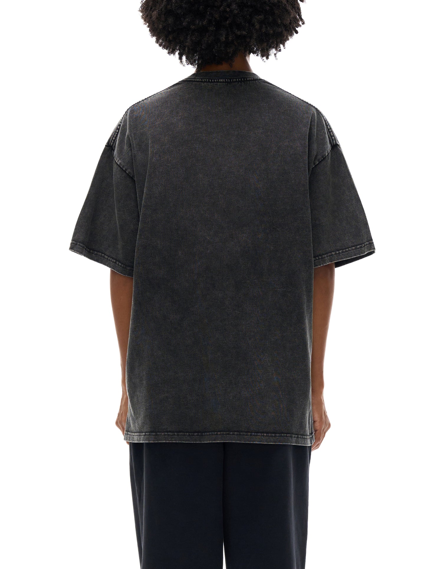Woven Elite Angel Oversize T-Shirt - Acid Wash