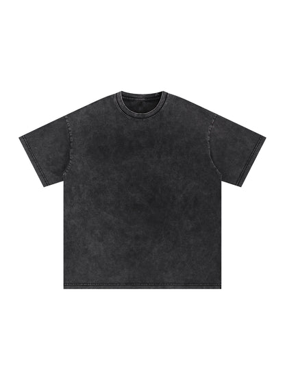 Woven Elite Rose Bouquet Oversize T-Shirt - Acid Wash