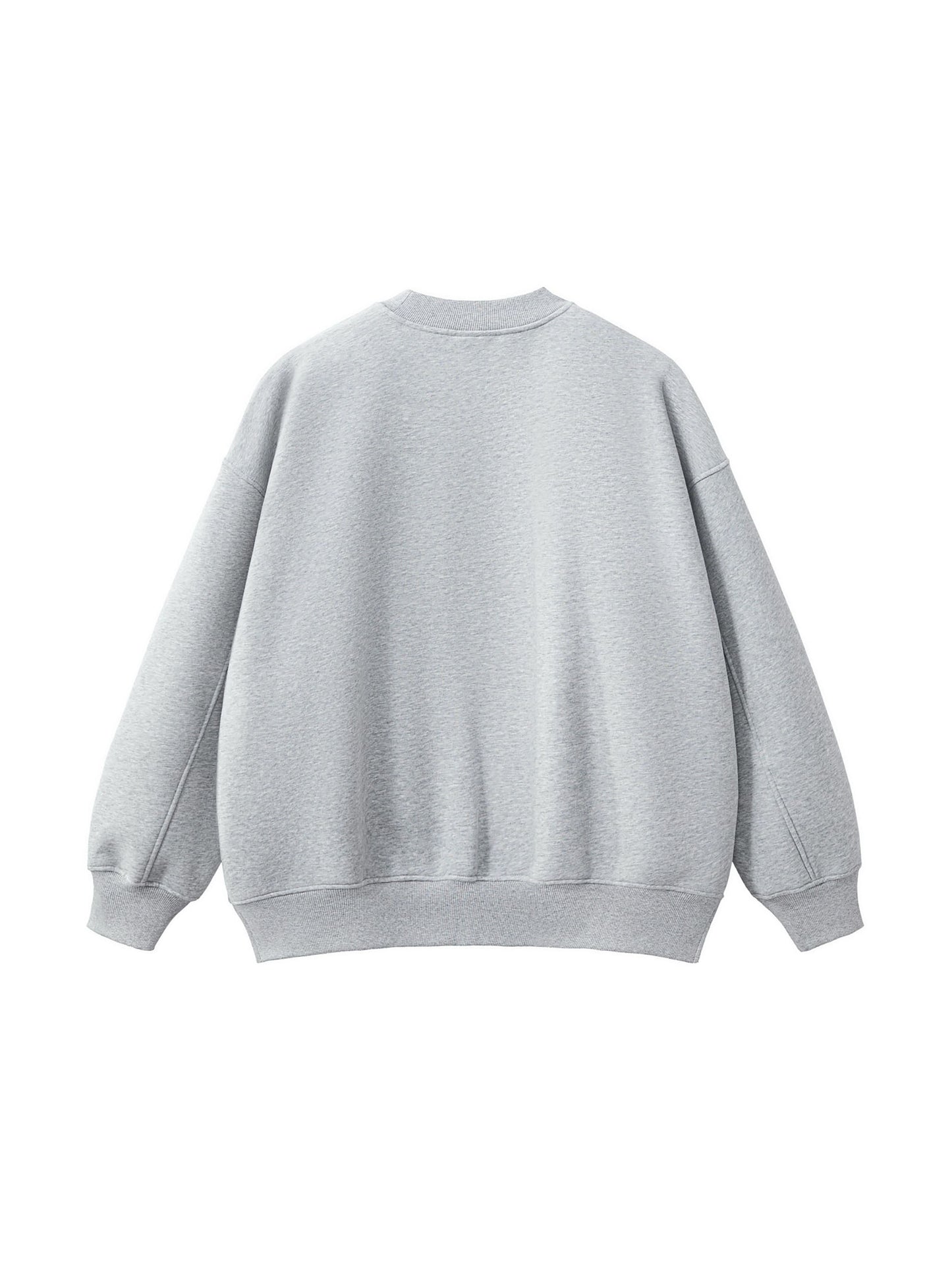 Fleece Side Slit Crewneck