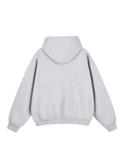 Classic Cross Fleeced Boxy Hoodie