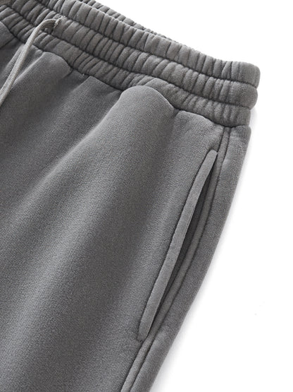 Frayed Enzyme Washed Fleece Sweatpants