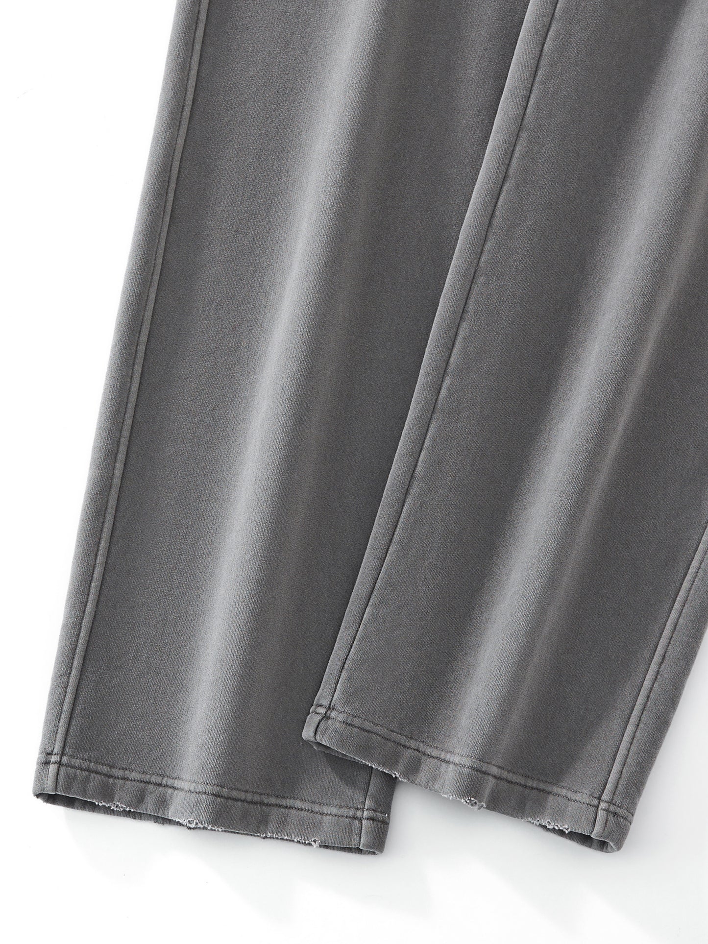 Frayed Enzyme Washed Fleece Sweatpants